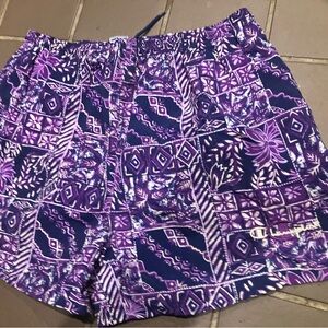 Vintage Champion authentic athletic apparel floral Swim Trunks adults size large